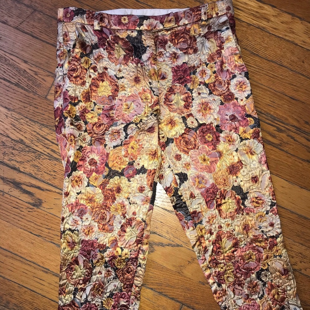 Topshop floral pattern pants